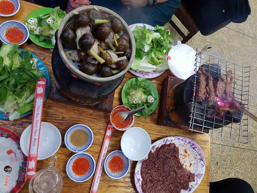 Món ốc nhồi thịt vô cùng nổi tiếng