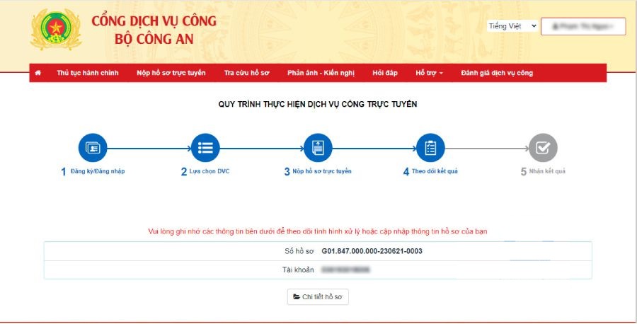 theo dõi kết quả